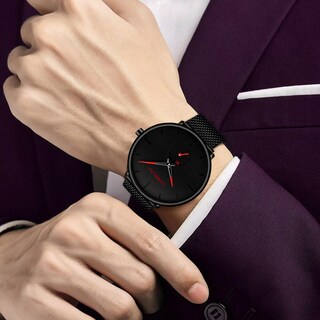 Foto 3 | Foto 3 | Reloj Fizili, Ultrafino E Impermeable, A La Moda Para Hombre, Con Correa De Malla - Venta Internacional.
