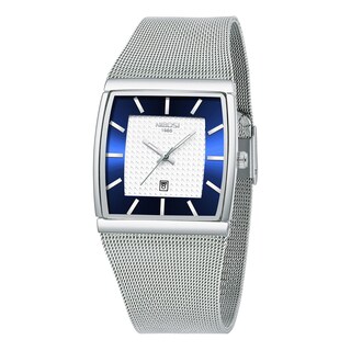 Foto 1 | Foto 1 | Reloj Nibosi Square Business Waterproof Para Hombre, Plateado Y Azul - Venta Internacional.