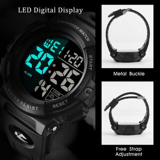 Foto 5 | Foto 5 | Reloj L Lavaredo Digital Sports, Cronógrafo Impermeable Para Hombre - Venta Internacional.