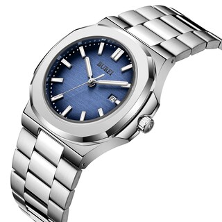 Foto 2 | Foto 2 | Reloj De Pulsera Burei Fashion Analog Date De Acero Inoxidable Para Hombre - Venta Internacional.