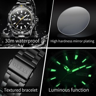 Foto 4 | Foto 4 | Reloj Olevs - Vestido De Lujo (acero Inoxidable, Resistente Al Agua, 30 M) - Venta Internacional.