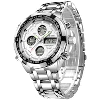 Reloj Golden Hour De Lujo De Acero Inoxidable Analógico Digital Para Hombre A Prueba De Agua - Venta Internacional.