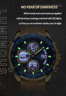 Foto 6 | Foto 6 | Reloj De Cuero Analógico Digital Militar Naviforce Para Hombre - Venta Internacional.