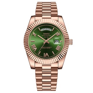 Foto 2 | Foto 2 | Reloj Nibosi Analógico De Cuarzo Para Hombre, Acero Inoxidable, Resistente Al Agua - Venta Internacional.