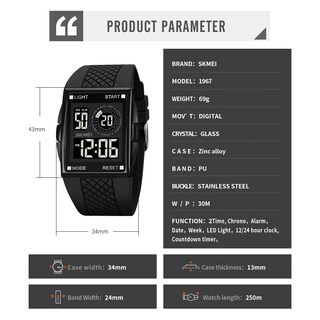 Foto 5 | Foto 5 | Reloj Gosasa Para Hombre, Deportivo, Digital, Militar, Led, Resistente Al Agua - Venta Internacional.