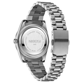 Foto 4 | Foto 4 | Reloj Nibosi Analógico De Cuarzo Para Hombre, Acero Inoxidable, Resistente Al Agua - Venta Internacional.