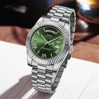 Foto 5 | Foto 5 | Reloj Nibosi Analógico De Cuarzo Para Hombre, Acero Inoxidable, Resistente Al Agua - Venta Internacional.