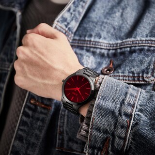 Foto 6 | Foto 6 | Reloj De Pulsera Burei Analógico De Acero Inoxidable Y Cuarzo Para Hombre - Venta Internacional.