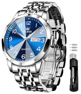 Foto 1 | Foto 1 | Reloj Olevs Vestido De Lujo Analógico De Cuarzo Para Hombre A Prueba De Agua - Venta Internacional.