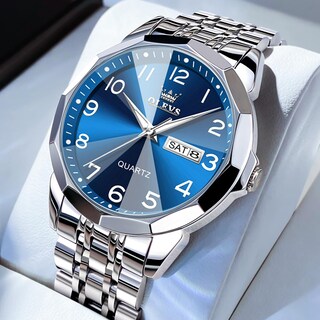 Foto 2 | Foto 2 | Reloj Olevs Vestido De Lujo Analógico De Cuarzo Para Hombre A Prueba De Agua - Venta Internacional.