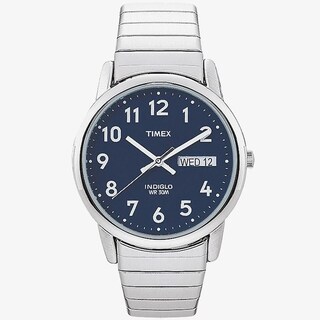 Foto 4 | Foto 4 | Reloj Timex Easy Reader Day-date De 35 Mm Para Hombre, Tono Plateado - Venta Internacional.