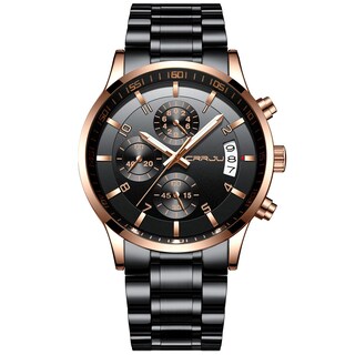 Foto 1 | Foto 1 | Reloj Crrju, Moderno, De Acero Inoxidable, Movimiento Japonés - Venta Internacional.