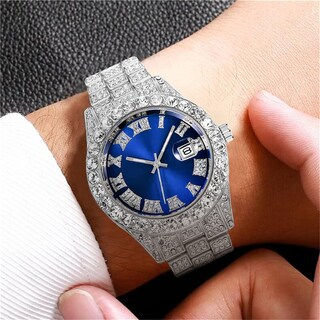 Foto 2 | Foto 2 | Reloj Hunruy Hip Hop Iced-out Bling Diamond Luxury Para Hombre - Venta Internacional.