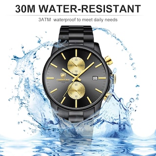 Foto 5 | Foto 5 | Reloj Golden Hour Con Cronógrafo De Acero Inoxidable Para Hombre, 30 M Wr - Venta Internacional.