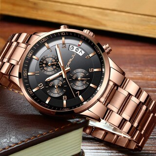 Foto 4 | Foto 4 | Reloj Crrju Fashion Casual Chronograph Date Quartz Para Hombre - Venta Internacional.