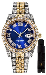 Foto 1 | Foto 1 | Reloj Hunruy Hip Hop Iced-out Bling Diamond Luxury Para Hombre - Venta Internacional.