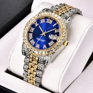 Foto 2 | Foto 2 | Reloj Hunruy Hip Hop Iced-out Bling Diamond Luxury Para Hombre - Venta Internacional.