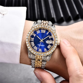 Foto 3 | Foto 3 | Reloj Hunruy Hip Hop Iced-out Bling Diamond Luxury Para Hombre - Venta Internacional.