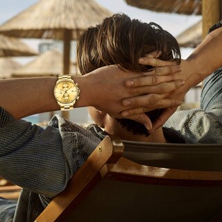 Foto 6 | Foto 6 | Reloj Golden Hour Con Cronógrafo De Cuarzo Y Acero Inoxidable Para Hombre - Venta Internacional.