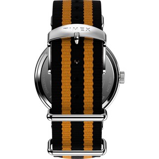 Foto 3 | Foto 3 | Funda Watch Timex Weekender De 40 Mm Y Correa Naranja Plateada - Venta Internacional.
