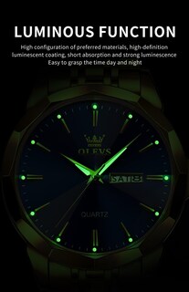 Foto 5 | Foto 5 | Reloj De Pulsera Olevs Business Dress Analog Quartz Para Hombre - Venta Internacional.