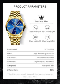 Foto 6 | Foto 6 | Reloj De Pulsera Olevs Business Dress Analog Quartz Para Hombre - Venta Internacional.