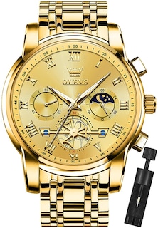 Foto 1 | Foto 1 | Reloj De Pulsera Olevs Chronograph Quartz De Acero Inoxidable Para Hombre - Venta Internacional.
