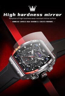 Foto 4 | Foto 4 | Reloj Olevs Square Military Sport Impermeable Para Hombre De 44 Mm - Venta Internacional.