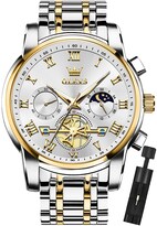 Reloj De Pulsera Olevs Chronograph Quartz De Acero Inoxidable Para Hombre - Venta Internacional.
