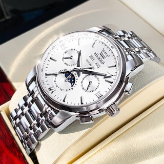 Foto 2 | Foto 2 | Reloj Olevs Automatic Auto Winding Moon Phase Para Hombre - Venta Internacional.