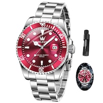 Reloj De Pulsera Olevs Classic Vintage Dress Plateado Para Hombre - Venta Internacional.