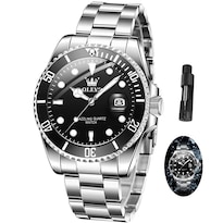 Reloj Olevs Para Hombre, Redondo, De Cuarzo, Resistente Al Agua, 30 M - Venta Internacional.