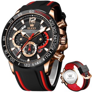 Foto 1 | Foto 1 | Vestido Impermeable Para Hombre Watch Olevs Pro Diver, Para Hombre, Color Negro - Venta Internacional.
