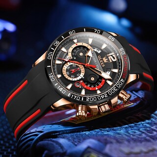 Foto 2 | Foto 2 | Vestido Impermeable Para Hombre Watch Olevs Pro Diver, Para Hombre, Color Negro - Venta Internacional.