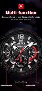Foto 5 | Foto 5 | Vestido Impermeable Para Hombre Watch Olevs Pro Diver, Para Hombre, Color Negro - Venta Internacional.