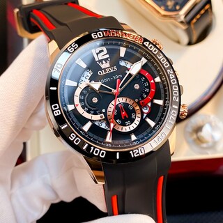 Foto 7 | Foto 7 | Vestido Impermeable Para Hombre Watch Olevs Pro Diver, Para Hombre, Color Negro - Venta Internacional.