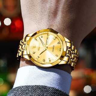 Foto 7 | Foto 7 | Reloj De Pulsera Olevs Para Hombre Analógico De Cuarzo Y Acero Inoxidable - Venta Internacional.
