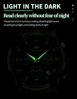 Foto 4 | Foto 4 | Reloj Olevs Silver Chronograph Moon Phase Para Hombre - Venta Internacional.