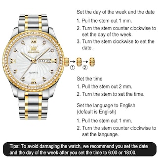 Foto 6 | Foto 6 | Reloj Olevs White Quartz para Hombre Con Correa De Acero Inoxidable - Venta Internacional