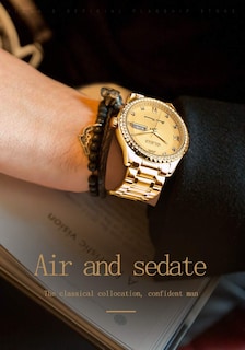 Foto 7 | Foto 7 | Reloj OLEVS Luxury Diamond Gold Resistente al Agua 30 m para Hombre - Venta Internacional