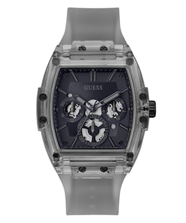 Foto 1 | Foto 1 | Funda De Silicona Watch Guess Para Hombre Con Correa Gris De 43 Mm Y Esfera Azul Marino - Venta Internacional.