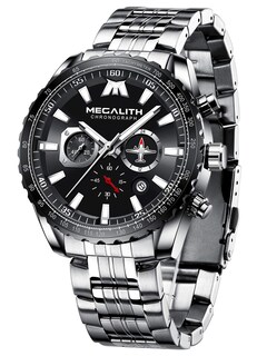 Foto 1 | Foto 1 | Reloj Megalith Chronograph Para Hombre De Acero Inoxidable 3atm - Venta Internacional.