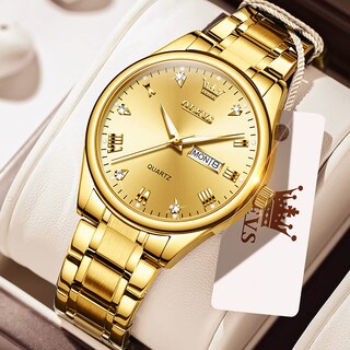 Foto 4 | Foto 4 | Reloj Olevs All Gold Para Hombre De Acero Inoxidable Resistente Al Agua - Venta Internacional.