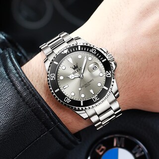 Foto 4 | Foto 4 | Reloj De Pulsera Olevs Plateado De Lujo Analógico Con Fecha De Día Para Hombre - Venta Internacional.