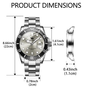 Foto 5 | Foto 5 | Reloj De Pulsera Olevs Plateado De Lujo Analógico Con Fecha De Día Para Hombre - Venta Internacional.