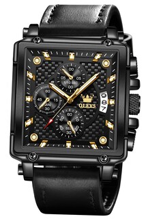 Foto 1 | Foto 1 | Reloj Olevs Square Chronograph Fashion Business Para Hombre - Venta Internacional.