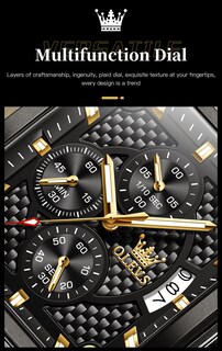 Foto 4 | Foto 4 | Reloj Olevs Square Chronograph Fashion Business Para Hombre - Venta Internacional.