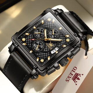 Foto 7 | Foto 7 | Reloj Olevs Square Chronograph Fashion Business Para Hombre - Venta Internacional.