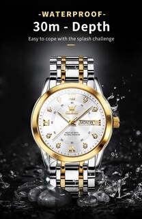 Foto 5 | Foto 5 | Reloj Olevs Silver Para Hombre, Vestido De Negocios, Impermeable, Fecha - Venta Internacional.