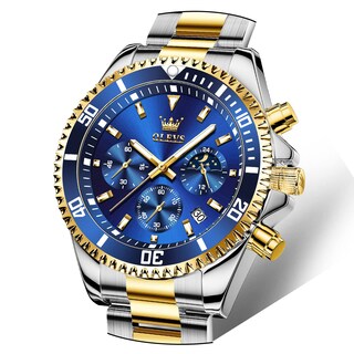 Foto 1 | Foto 1 | Reloj Olevs Luxury Chronograph De Acero Inoxidable Impermeable - Venta Internacional.